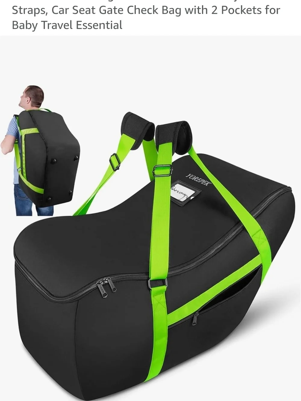 Luggage Bag For Car Seat